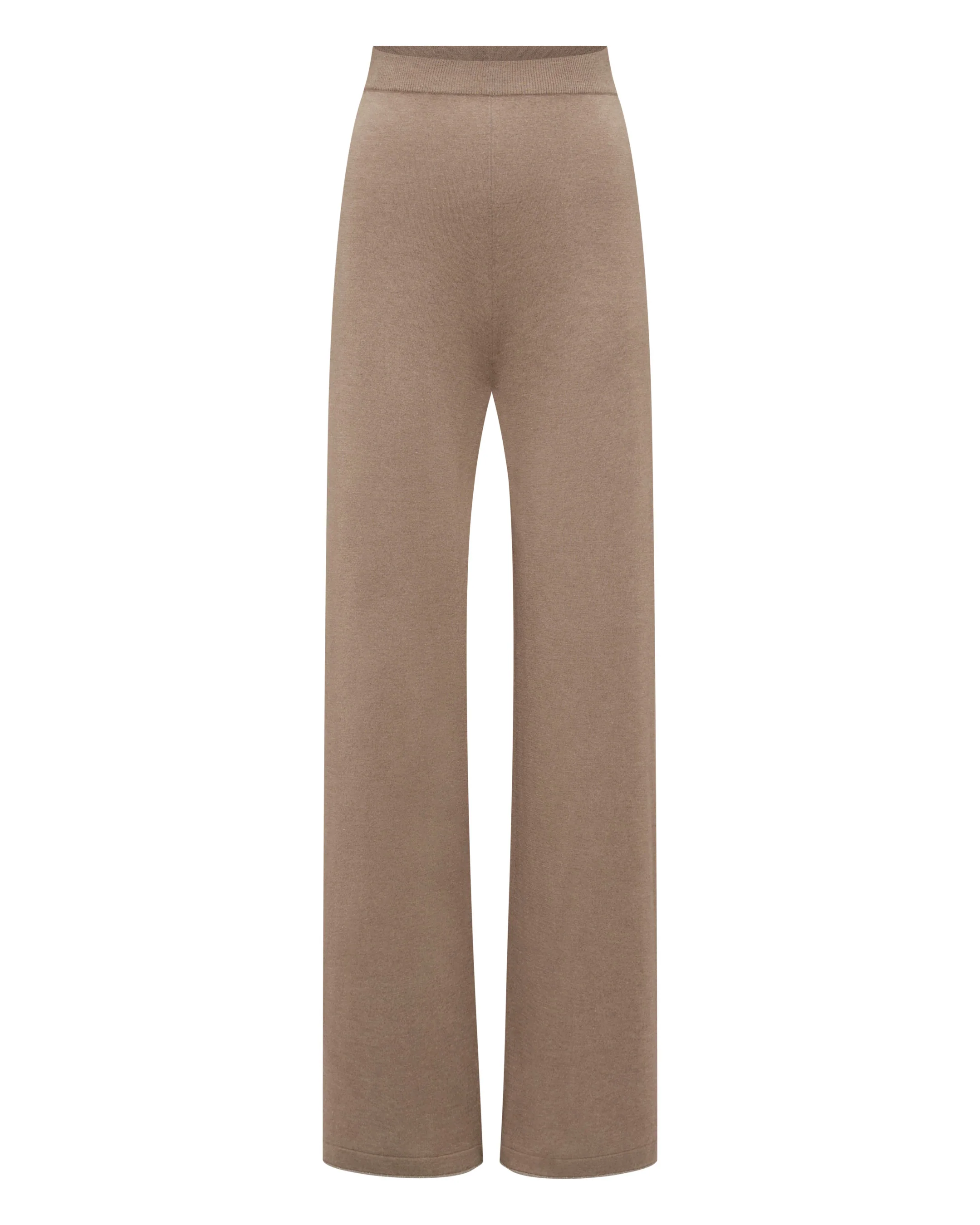 Women's Roche Silk Blend Trousers Mink Brown - Image 2