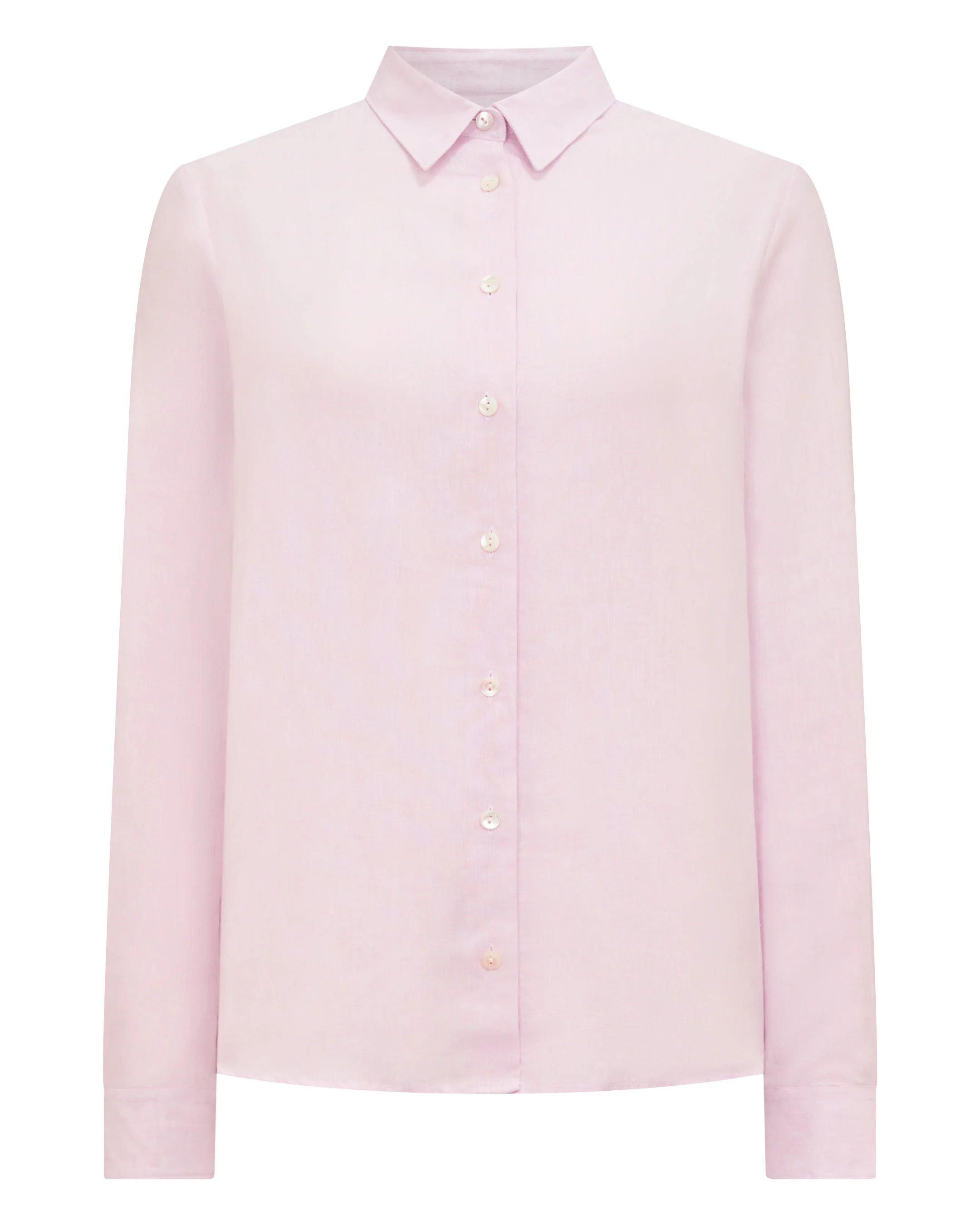 Women's Rochelle Linen Shirt Rose Pink - Image 2