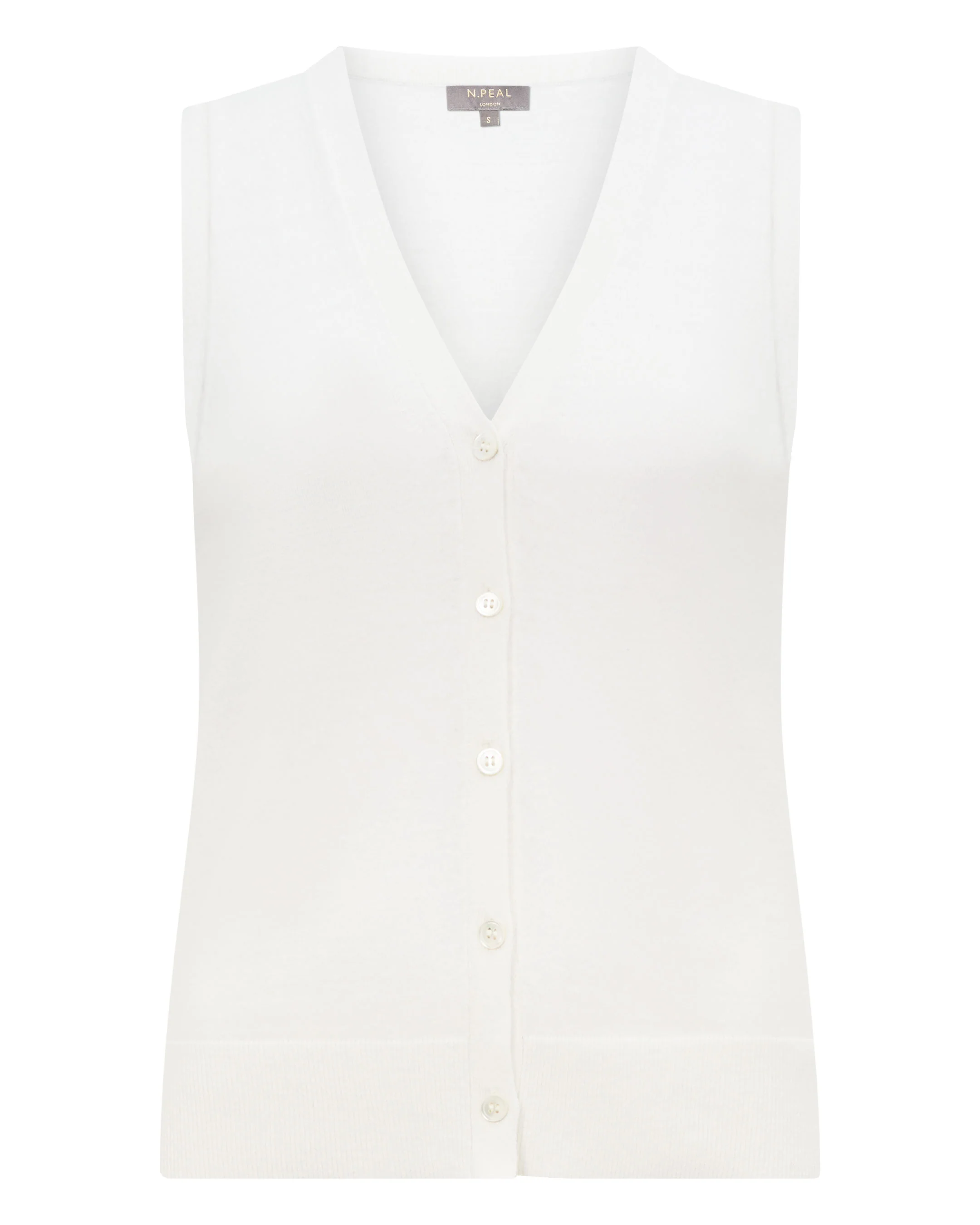 Women's Selene Linen Blend Tank White - Image 2