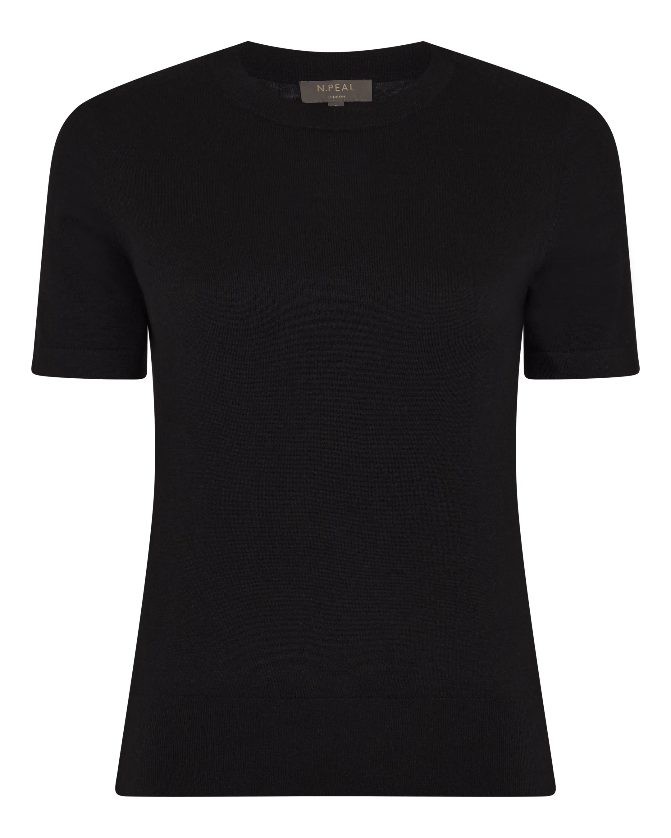 Women's Isla Superfine Cashmere T-Shirt Black - Image 2