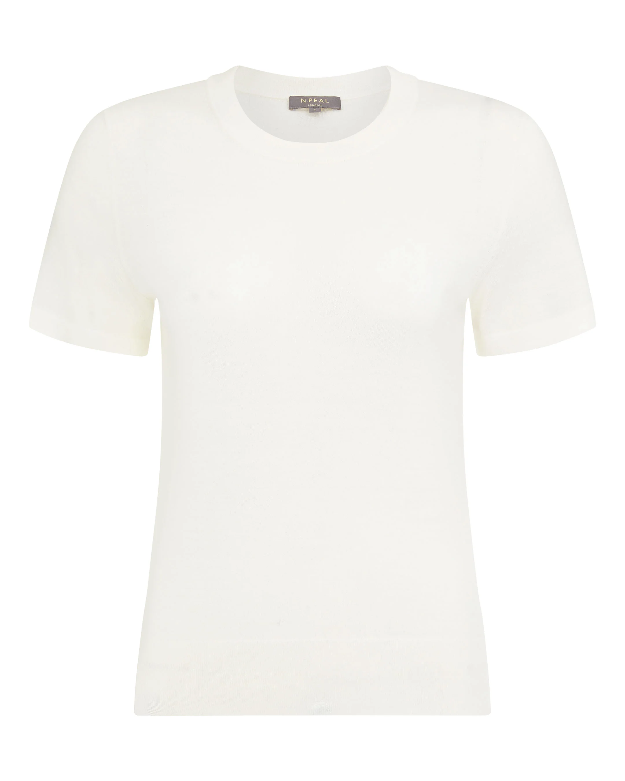 Women's Isla Superfine Cashmere T-Shirt New Ivory White - Image 2