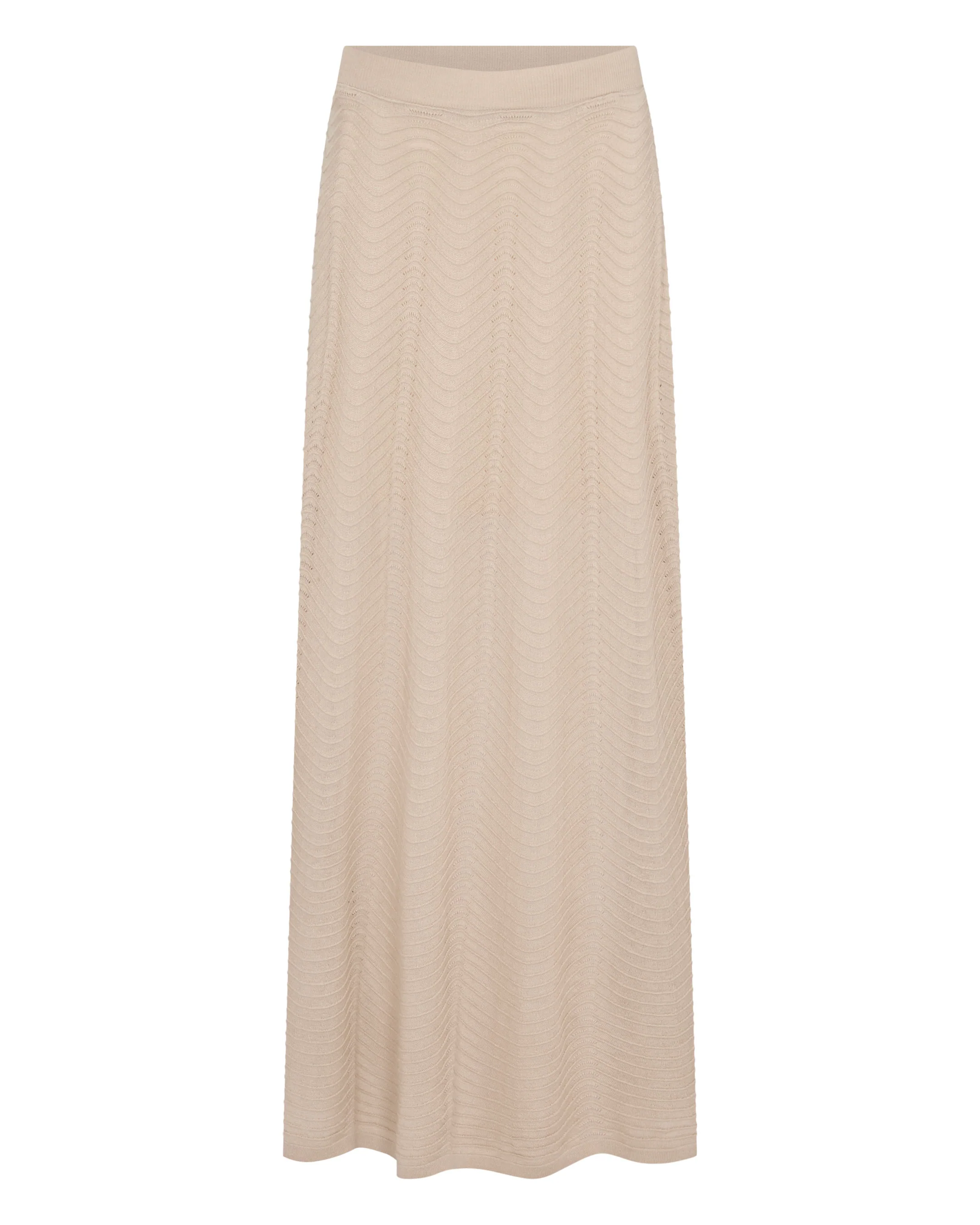 Women's Waverly Silk Cashmere Skirt Sandstone Brown - Image 2